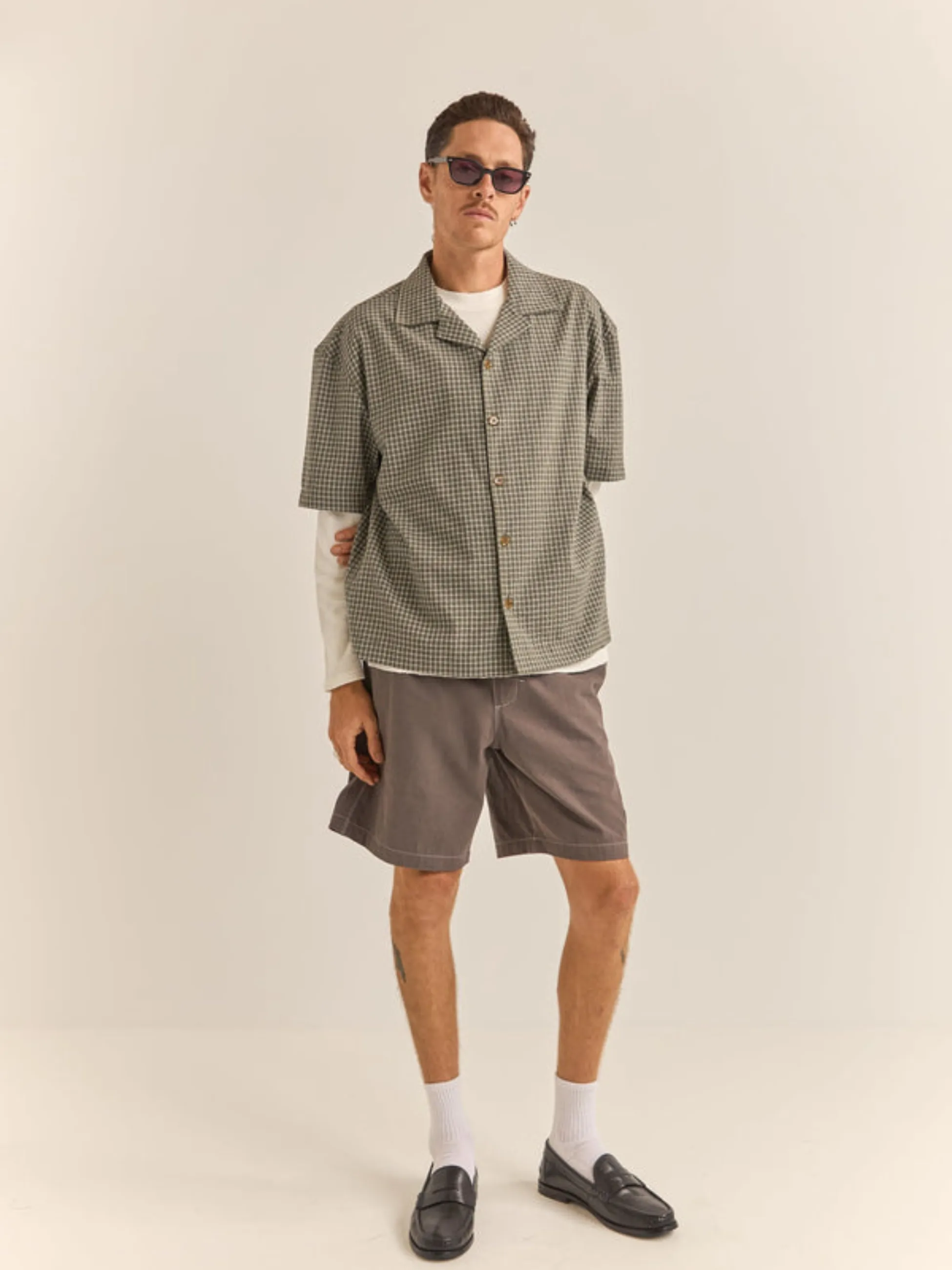 Rhythm Relaxed Check SS Shirt