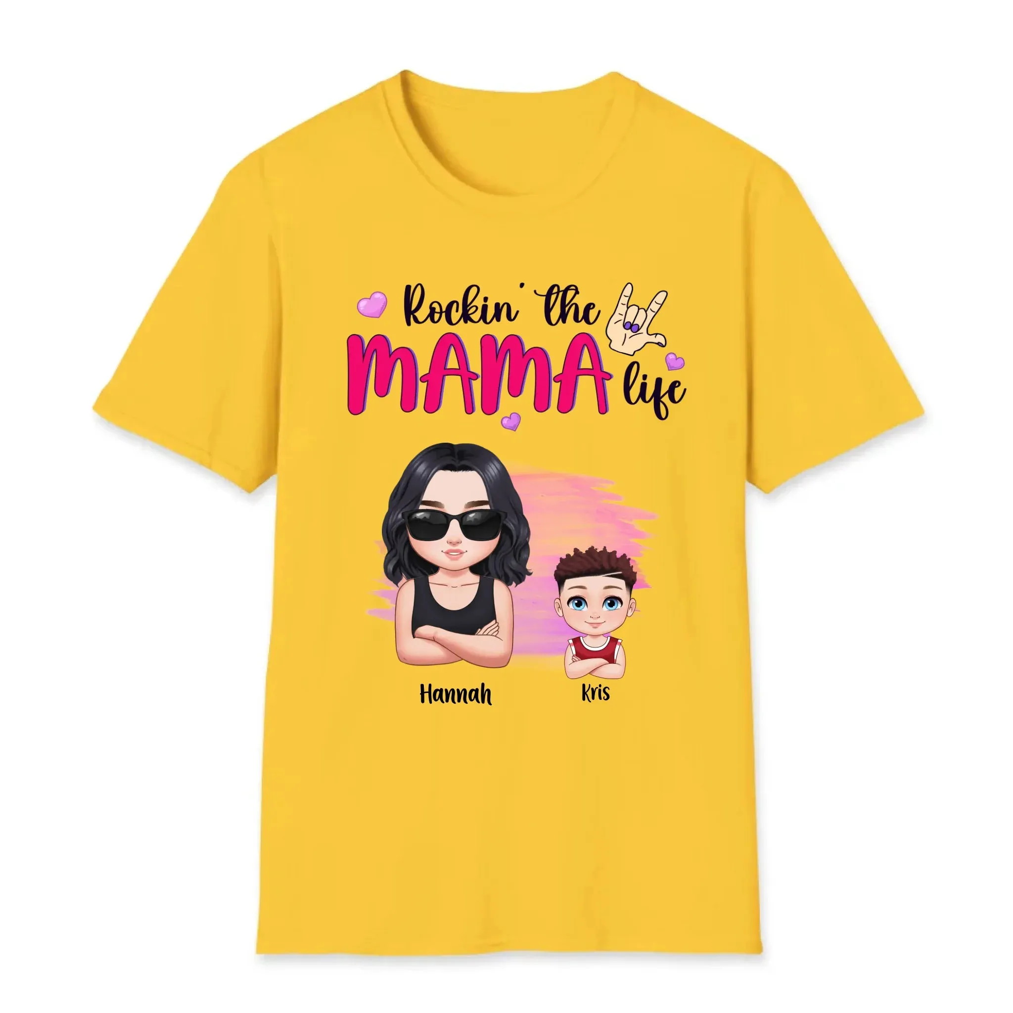Rockin' The Mama Life - Custom Name - Personalized Gifts For Mom - Sweater
