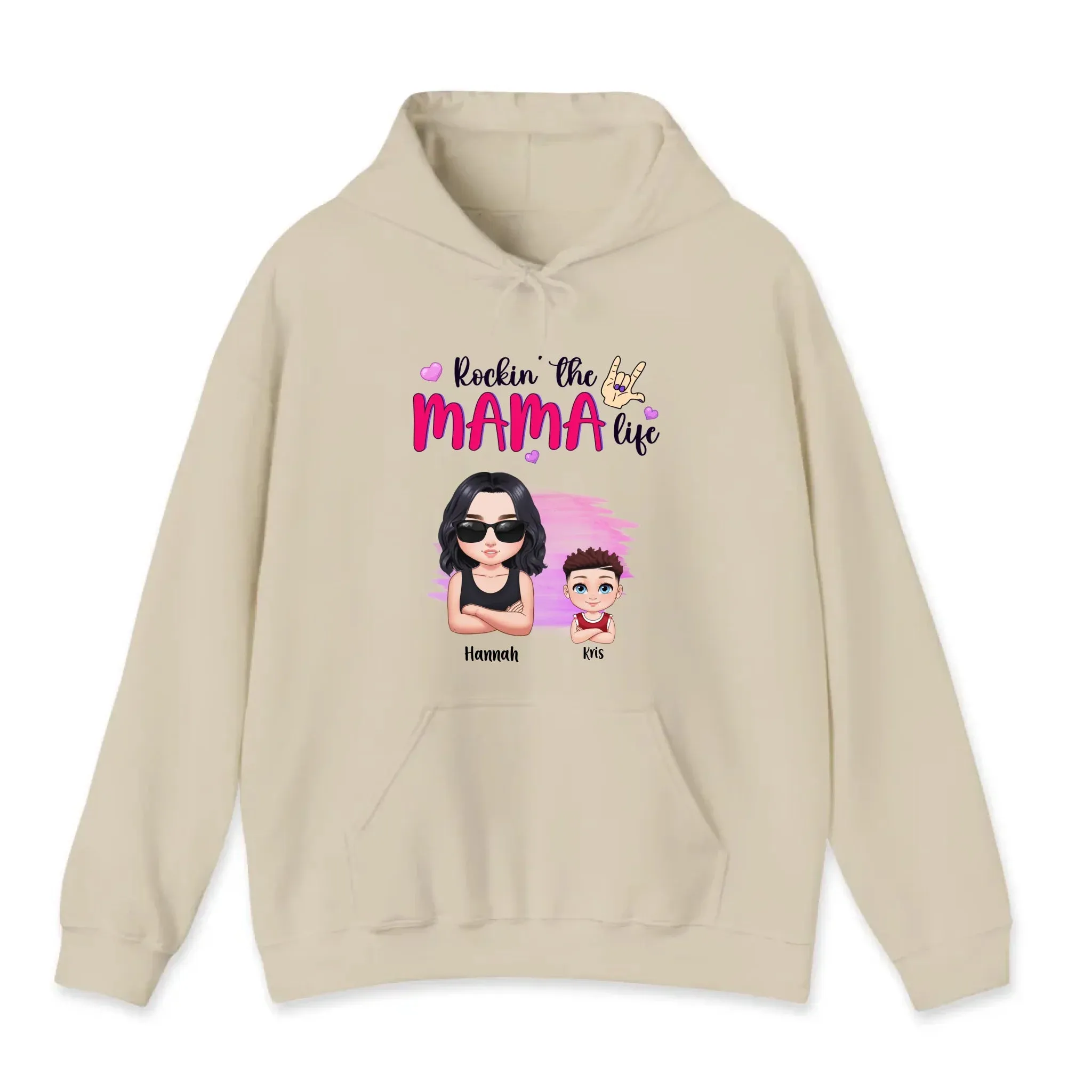 Rockin' The Mama Life - Custom Name - Personalized Gifts For Mom - Sweater