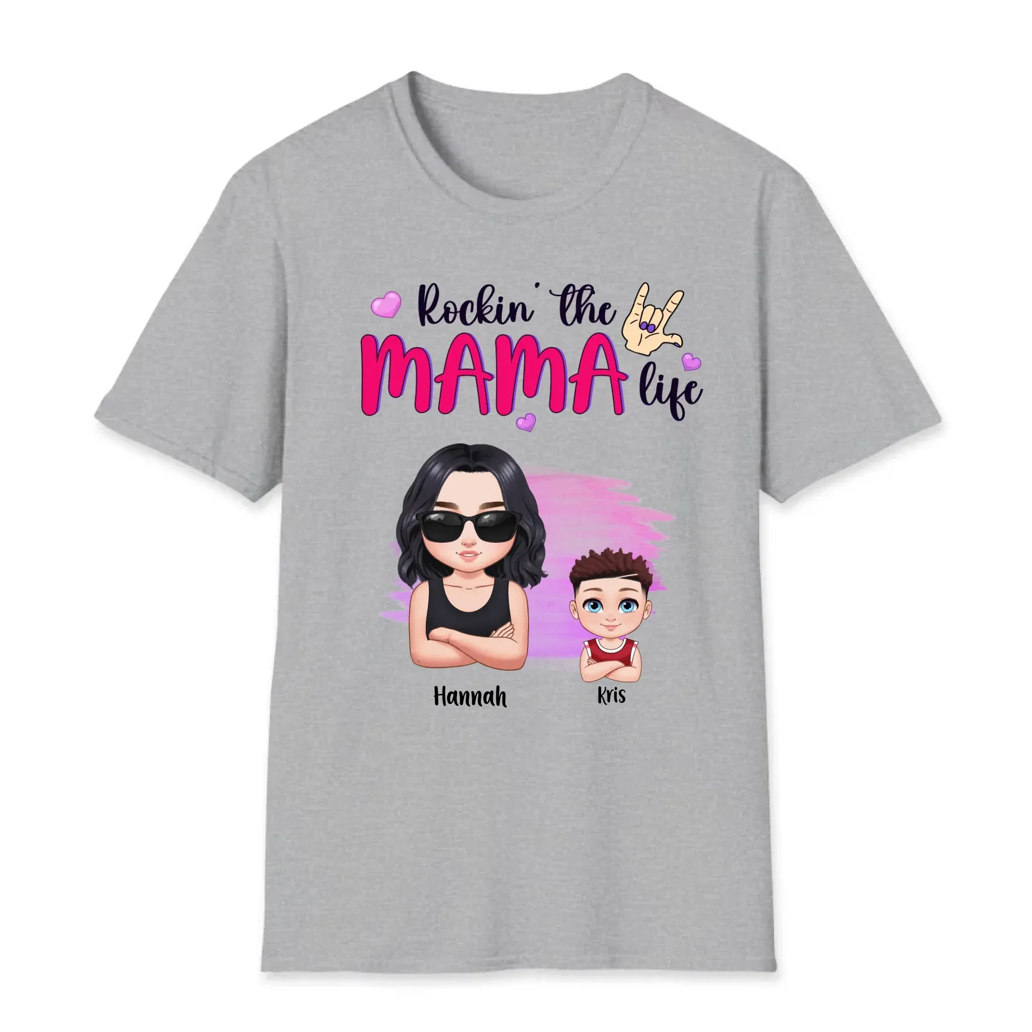 Rockin' The Mama Life - Custom Name - Personalized Gifts For Mom - Sweater