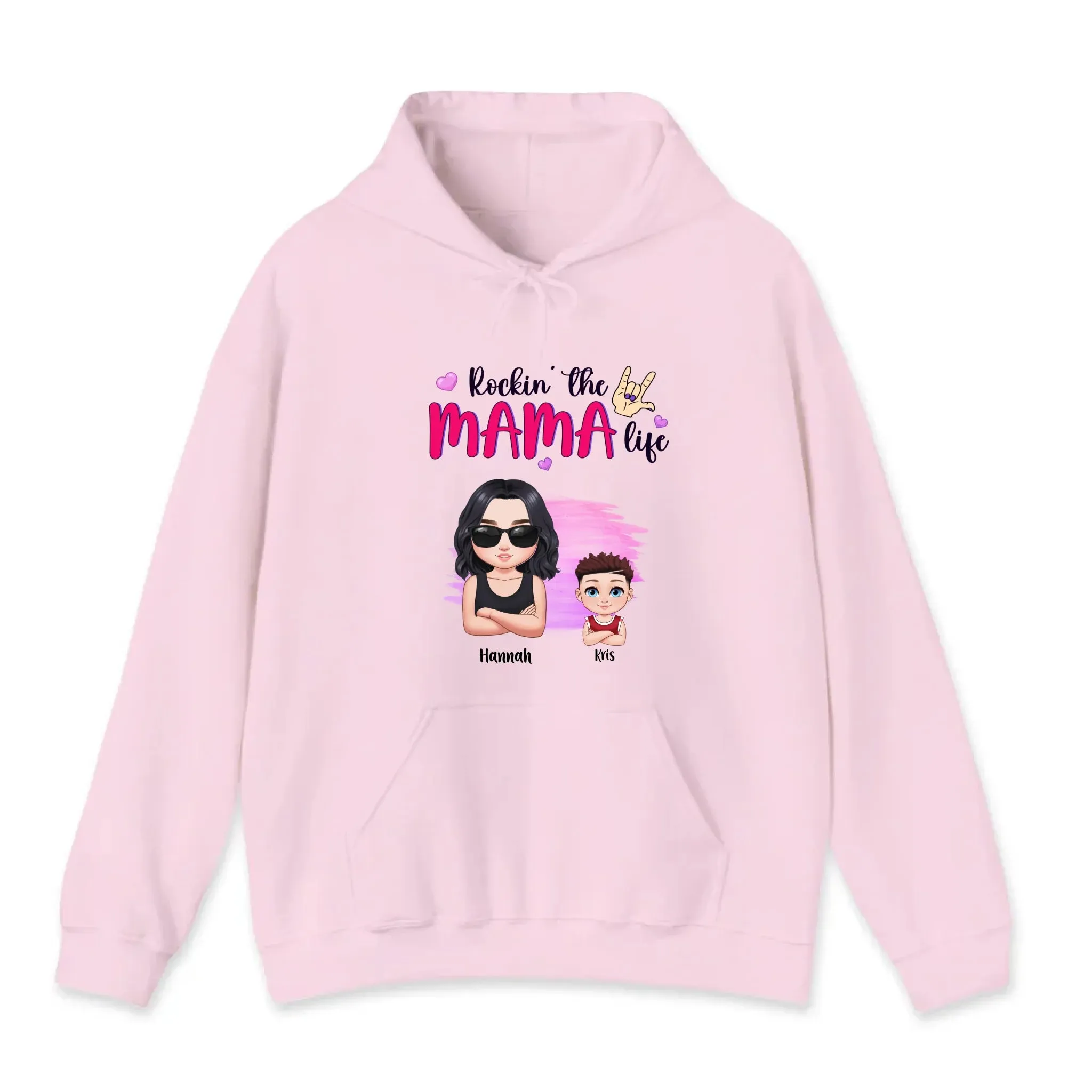 Rockin' The Mama Life - Custom Name - Personalized Gifts For Mom - Sweater