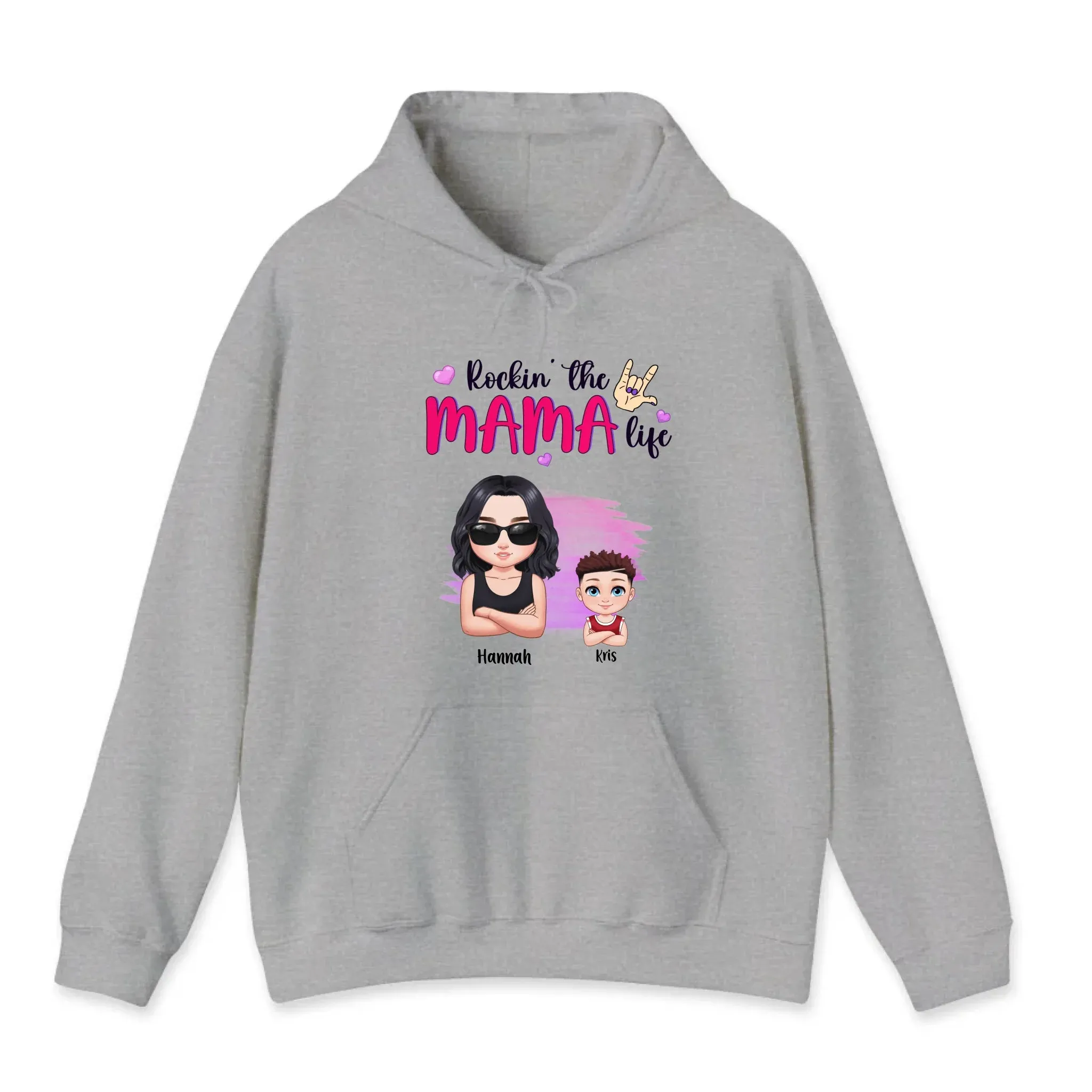 Rockin' The Mama Life - Custom Name - Personalized Gifts For Mom - Sweater
