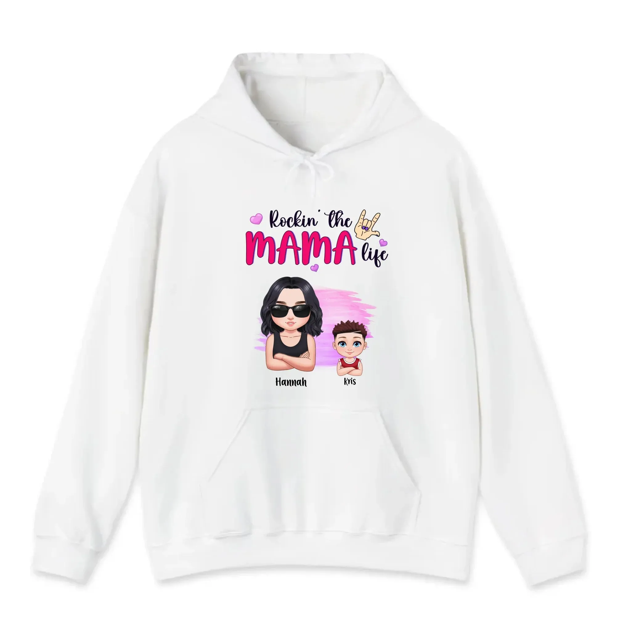 Rockin' The Mama Life - Custom Name - Personalized Gifts For Mom - Sweater