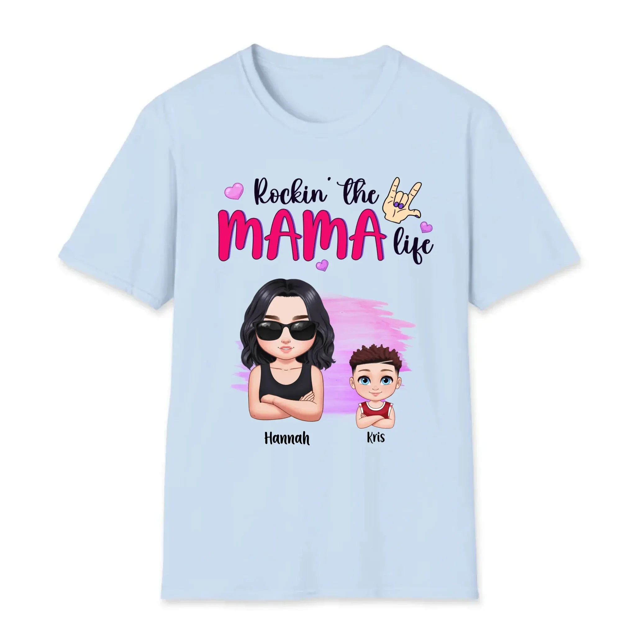 Rockin' The Mama Life - Custom Name - Personalized Gifts For Mom - Sweater