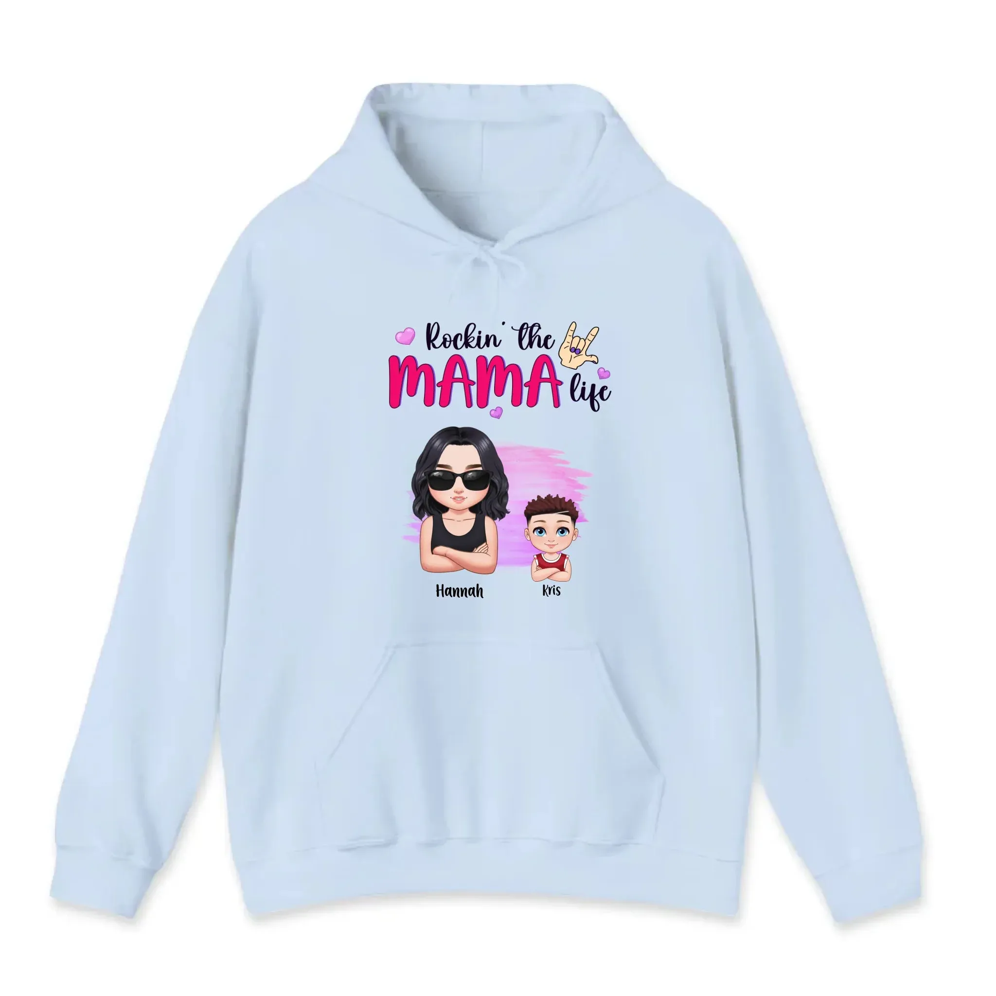 Rockin' The Mama Life - Custom Name - Personalized Gifts For Mom - Sweater