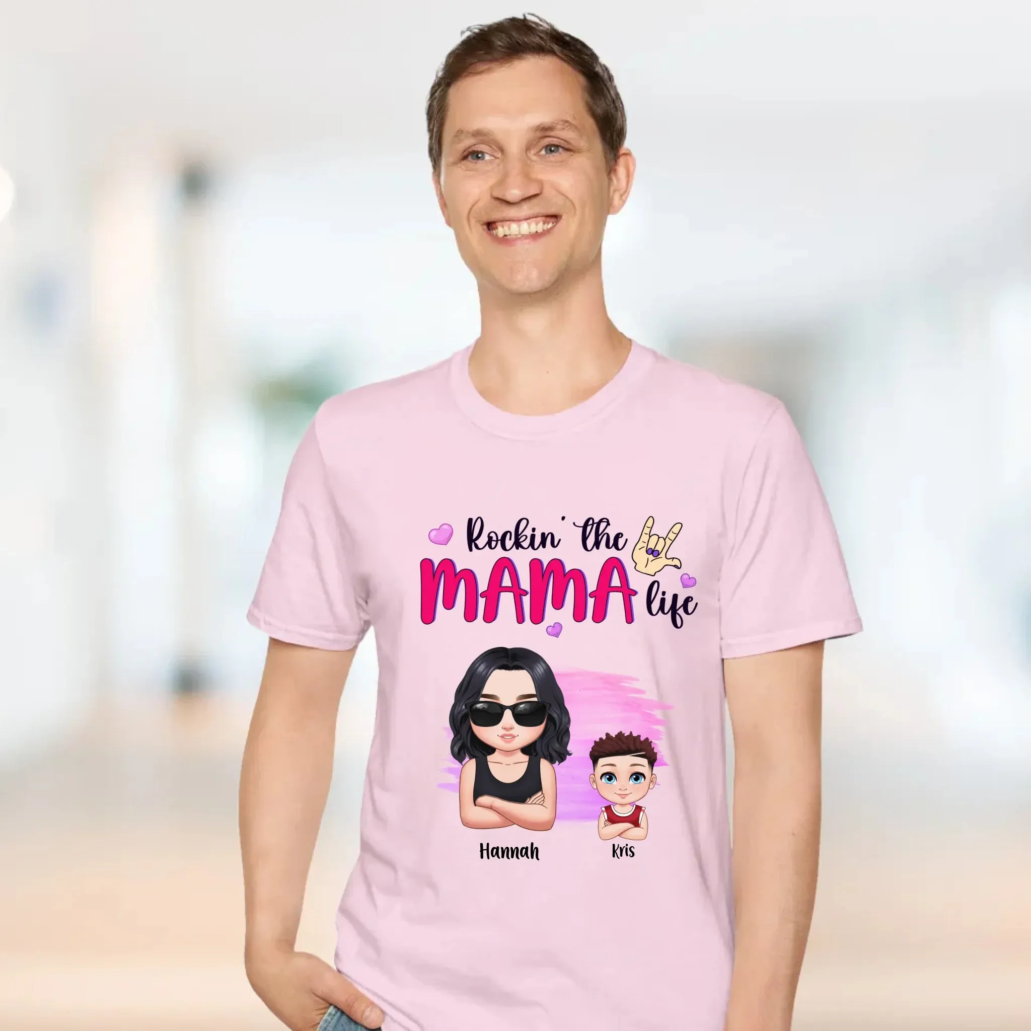 Rockin' The Mama Life - Custom Name - Personalized Gifts For Mom - Sweater