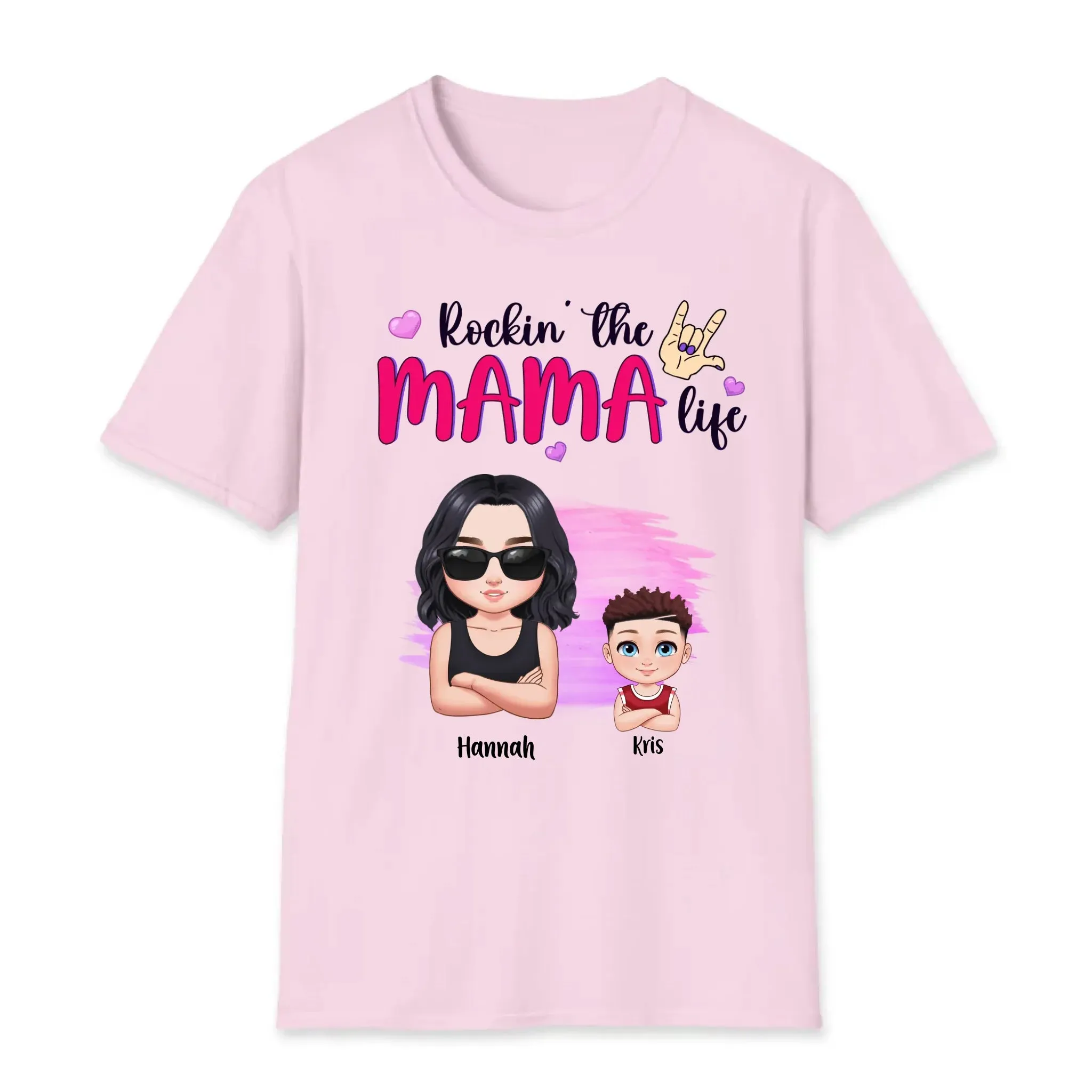 Rockin' The Mama Life - Custom Name - Personalized Gifts For Mom - Sweater