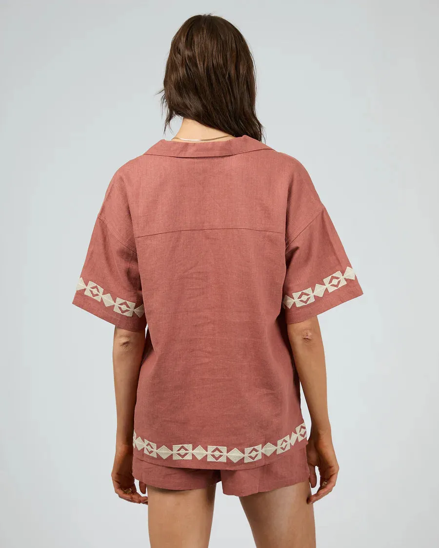 SILENT THEORY - Capri Shirt - CLAY