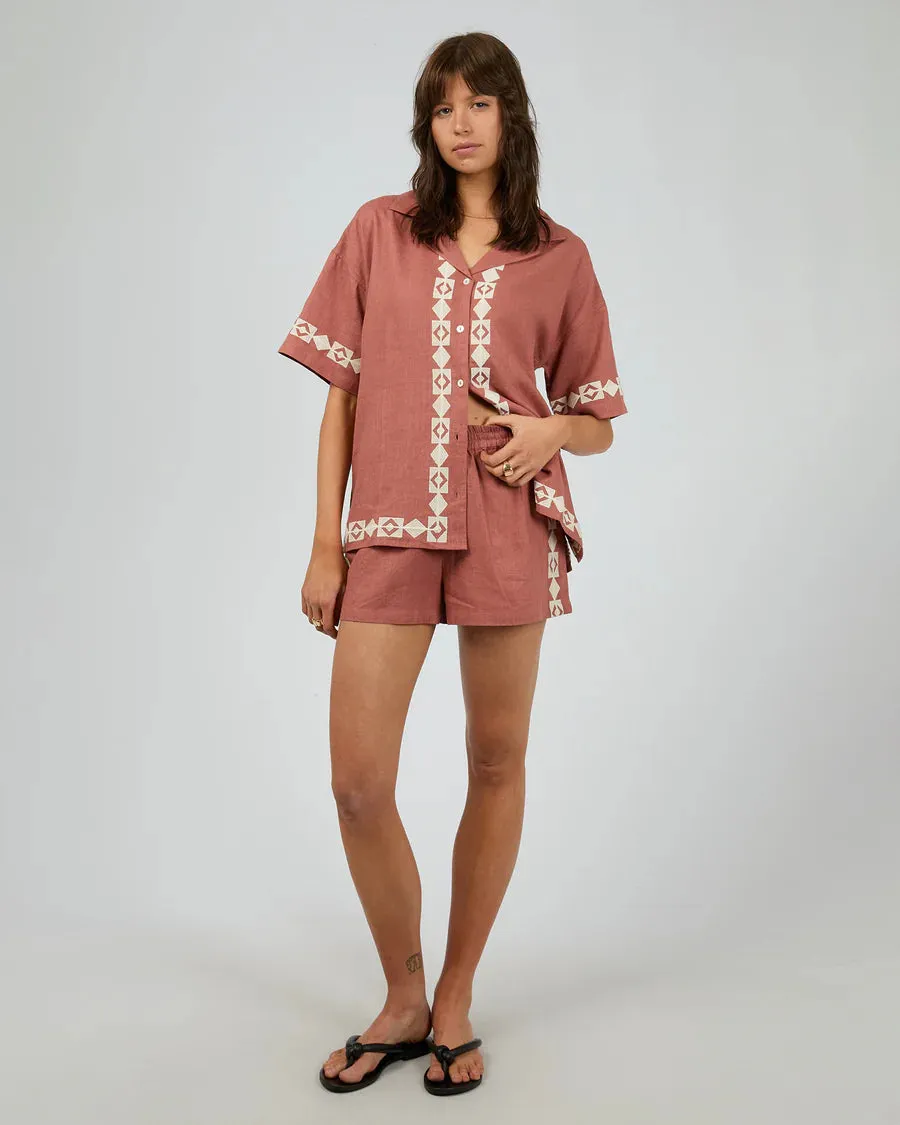 SILENT THEORY - Capri Shirt - CLAY