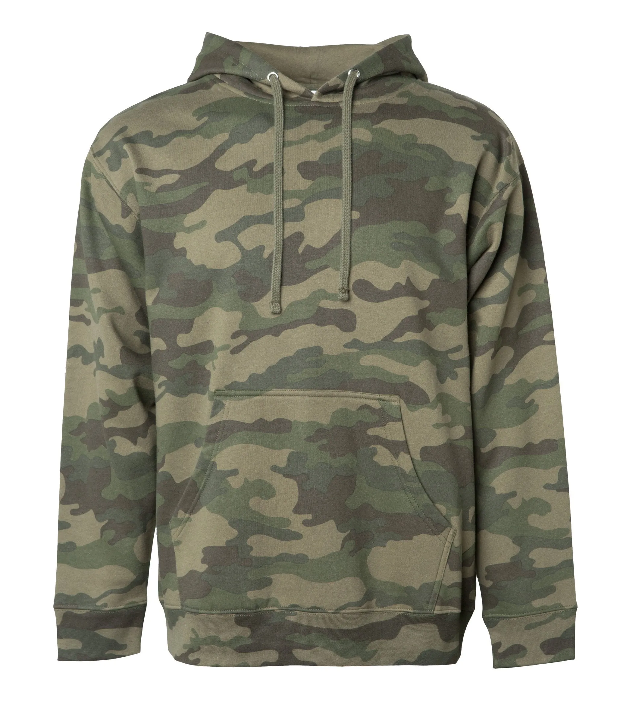 SS4500  Camo  Midweight Hooded Pullover Sweatshirt