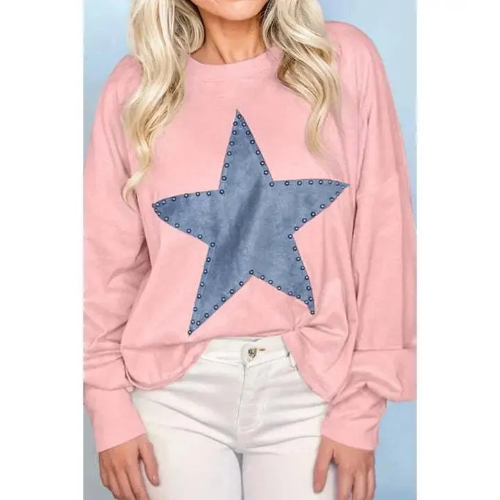 Studded Star Top