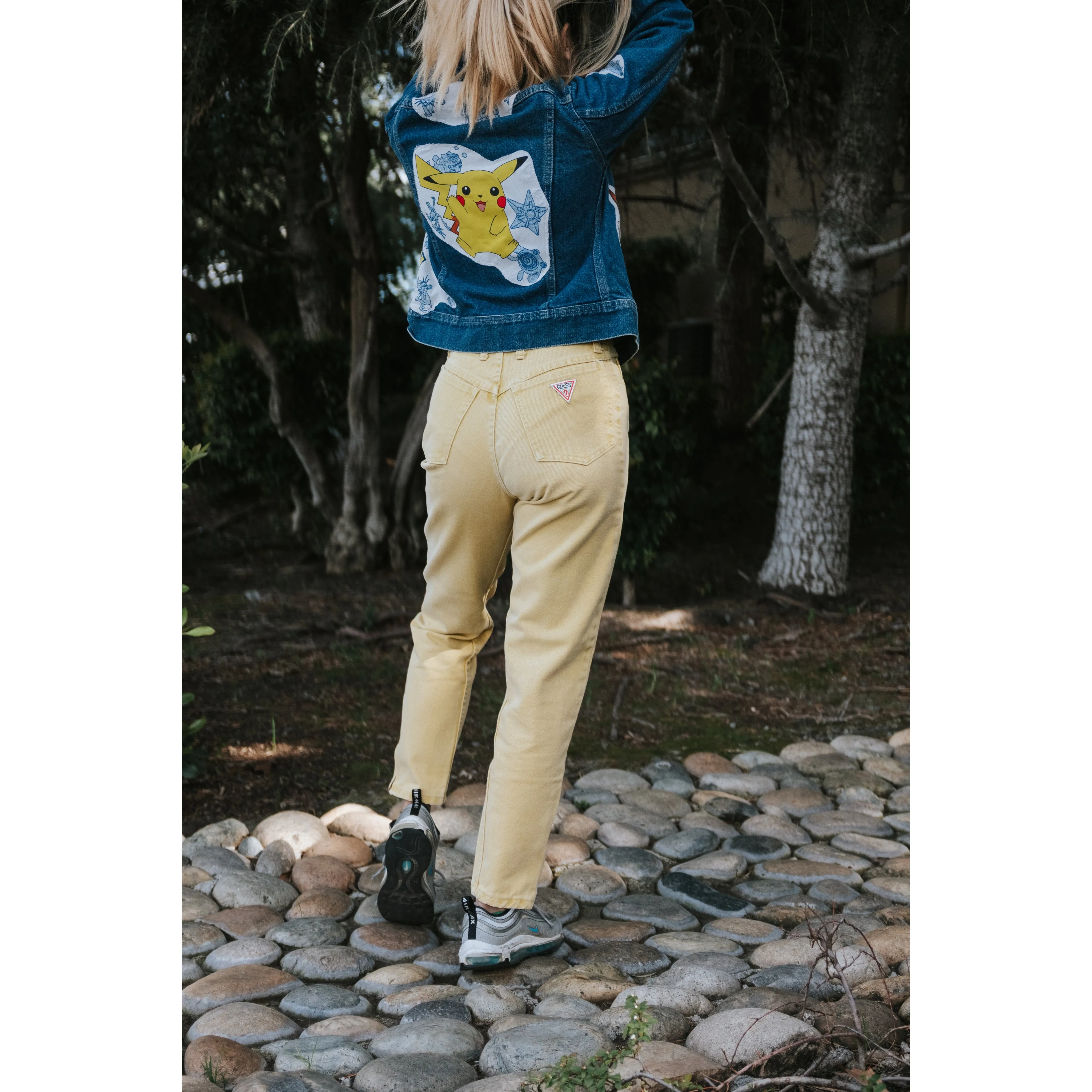 Vintage Lee Pokemon Patched Denim Jacket