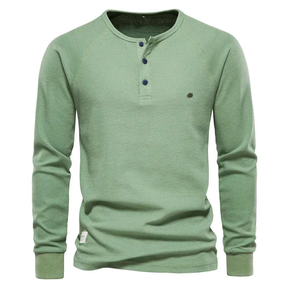 West Louis Men Long Sleeve Basic Breathable Pullover Shirt