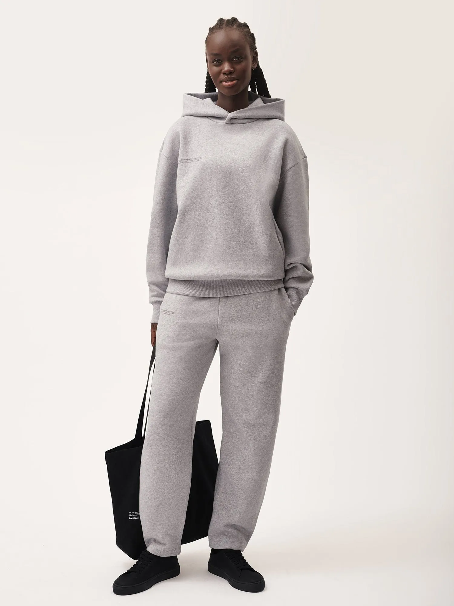 Womens DNA Barrel-Leg Track Pants—grey marl