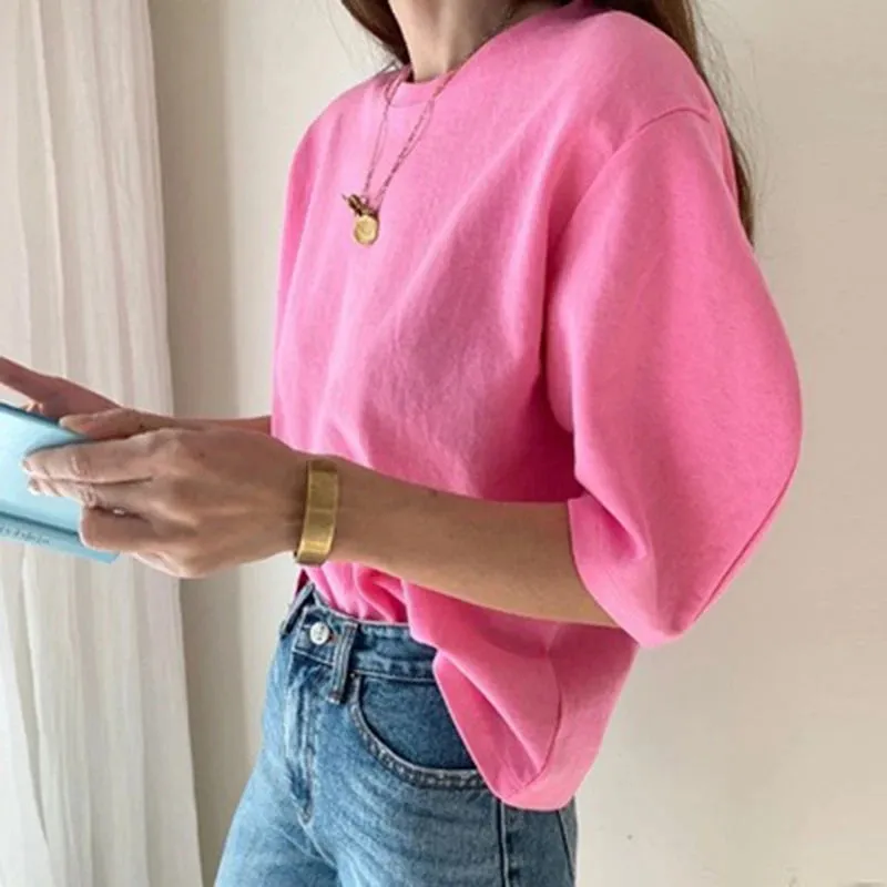 Women's Oversized Cotton T-Shirt Summer